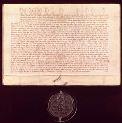 Patentbriefe an die Worshipful Company of Drapers, 1438-9 von English School